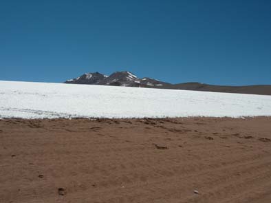 snow and sand