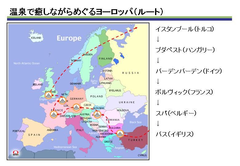 温泉で癒しながらめぐるヨーロッパ