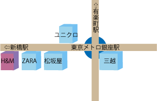 H&Mの地図