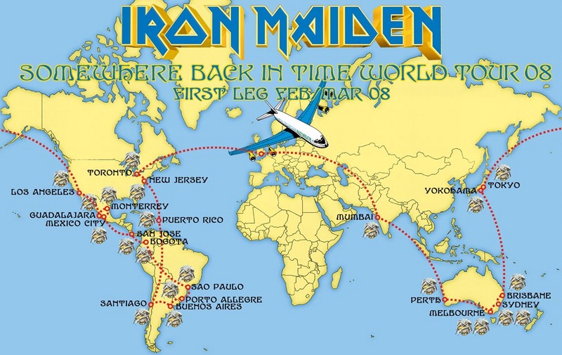 somewhere back in time tour